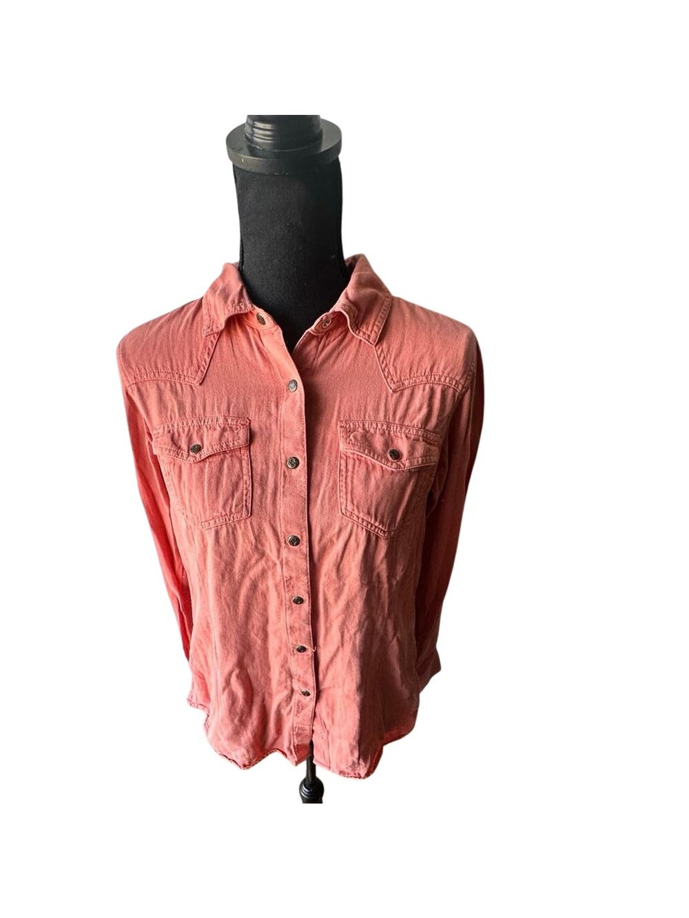 Ariat Women’s R.E.A.L. Jurlington Coral Snap Shirt M Western Chic